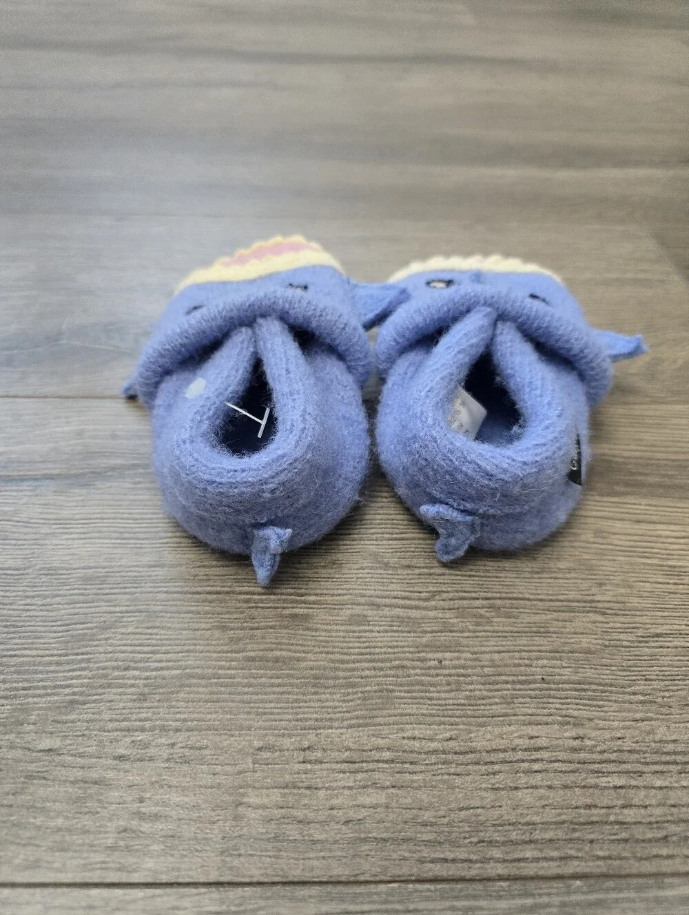 Garnet Hill Wool Shark Slippers U.S. Size 12-18 Months